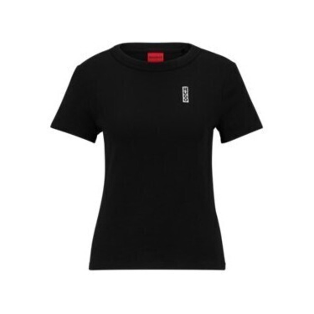 Pure-cotton T-shirt with marker-inspired logo